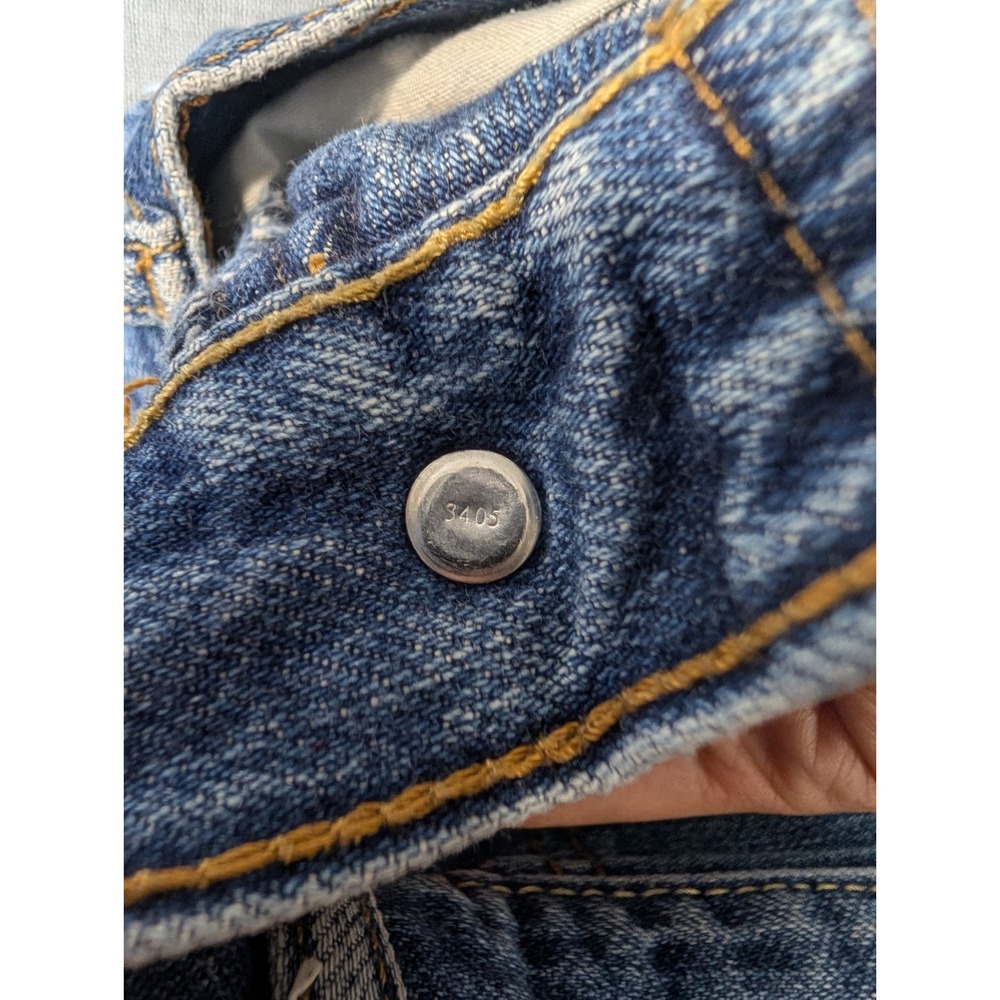 Levis 550 Denim Shorts Mens 36 Blue 100% Cotton Relaxed Fit Jorts - Picture 11 of 14
